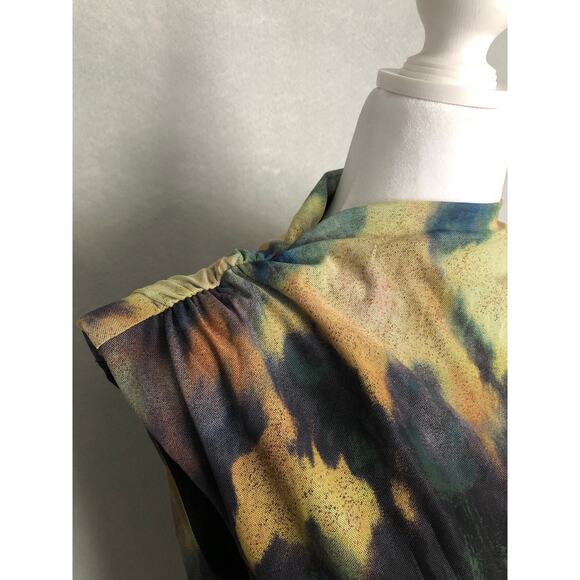 Bar III Mock Neck Dress Women's Petite Large in Dani Dye NEW - Picture 3 of 8